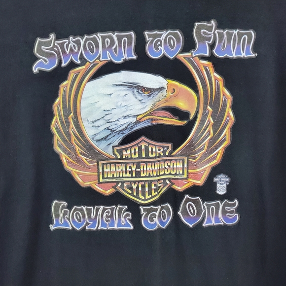 VTG 1982 Harley Davidson Motorcycles West Germany TShirt SOVIET Era Eagle M RARE - Picture 2 of 10